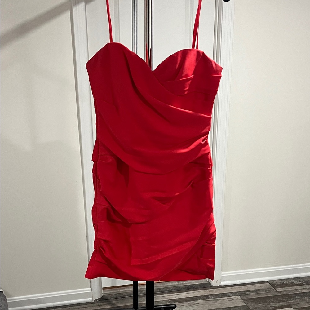 BCBGMaxAzria Vibrant Red Mini Dress